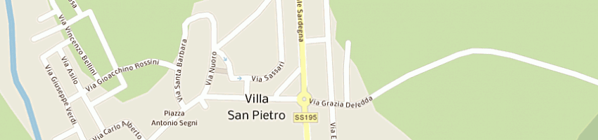 Mappa della impresa albergo la perla di orru gianfranca a CAGLIARI
