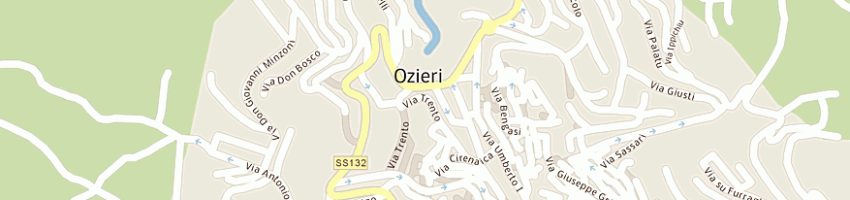Mappa della impresa studio assciato melis s e doneddu m a OZIERI