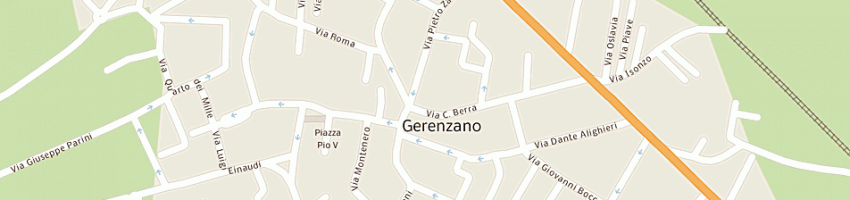Mappa della impresa assicurazioni borghi snc a GERENZANO