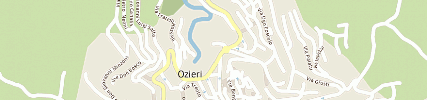 Mappa della impresa incas (srl) a OZIERI