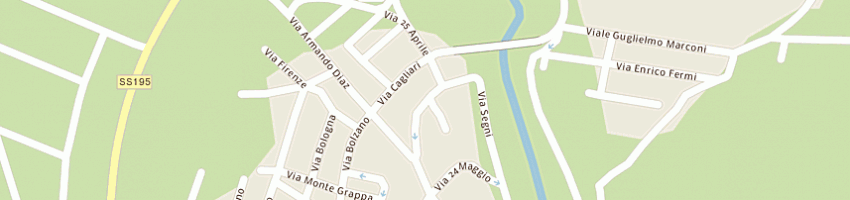 Mappa della impresa l'idraulica di cossu e c sas a PULA