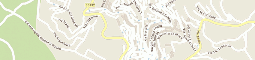 Mappa della impresa becciu giuseppa a OZIERI