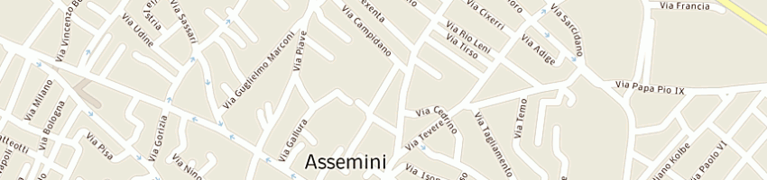 Mappa della impresa lvs srl a CAGLIARI