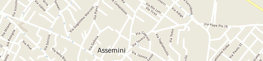 Mappa della impresa eventsport di vincenzo girau a ASSEMINI