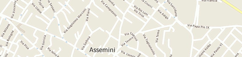 Mappa della impresa ersat ente regionale di sviluppo e assisttecn in agricoltura a ASSEMINI