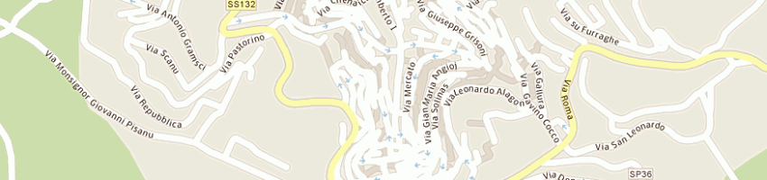 Mappa della impresa arca marchesa giuseppina a OZIERI