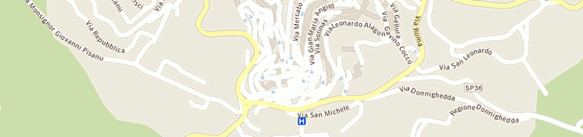 Mappa della impresa panificio sanna snc a OZIERI