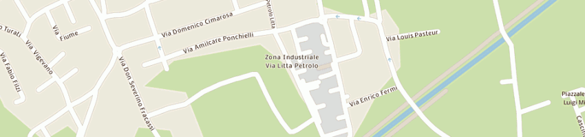 Mappa della impresa d a p sas di pallara daniela e c a BAREGGIO