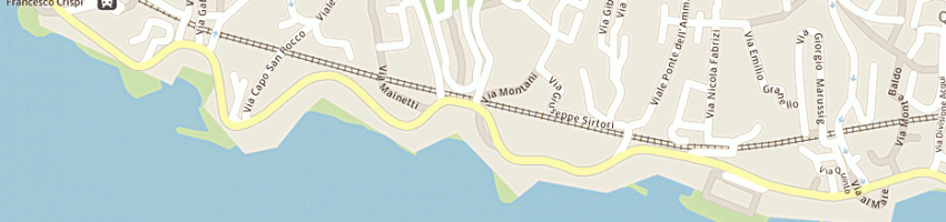Mappa della impresa ristorante antica osteria del bai a GENOVA