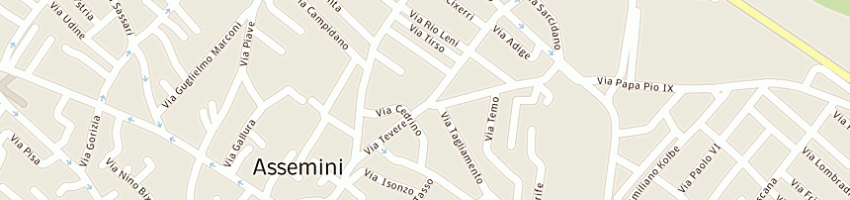 Mappa della impresa grim group srl a ASSEMINI