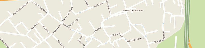 Mappa della impresa san pietro onoranze funebri a UBOLDO