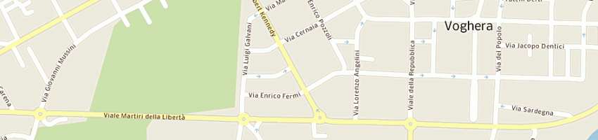 Mappa della impresa l'autovia srl a VOGHERA