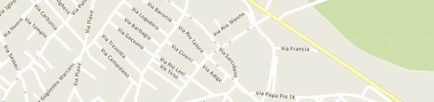 Mappa della impresa panificio flli scalas giovanni vitalio e sergio snc a ASSEMINI