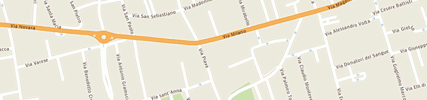 Mappa della impresa a t c srl a BAREGGIO