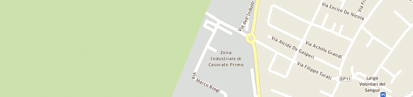 Mappa della impresa seltec sas di pietragalla franco e c a CASORATE PRIMO
