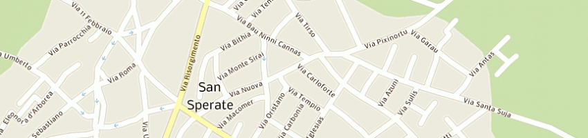 Mappa della impresa studio notarile associato fausto puxeddu e michele puxeddu a SAN SPERATE