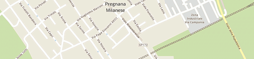Mappa della impresa circolo polisportivo guinness club a PREGNANA MILANESE