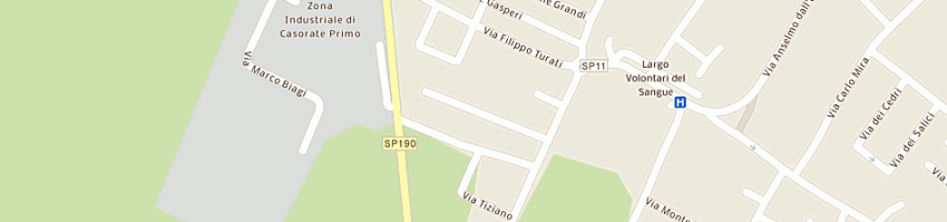 Mappa della impresa pracchi discount srl a CASORATE PRIMO
