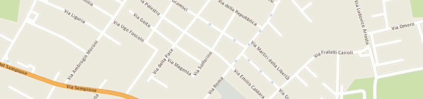 Mappa della impresa paloschi domenico a LAINATE