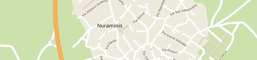 Mappa della impresa caboni aurelio a NURAMINIS