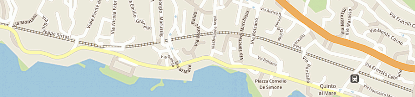 Mappa della impresa chiusano francesco a GENOVA