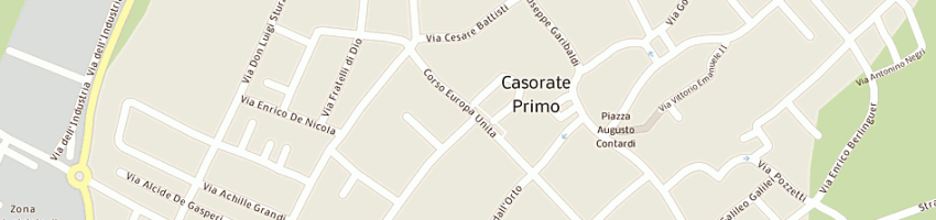 Mappa della impresa studio medico dentistico dei dottori cordara uberto e montera vincenzo a CASORATE PRIMO