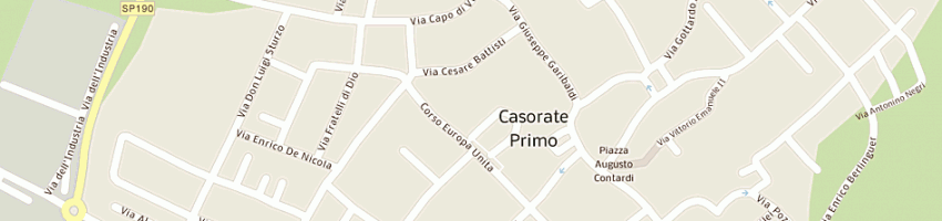 Mappa della impresa ice format di villa francesco a CASORATE PRIMO