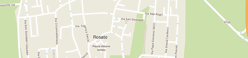 Mappa della impresa falegnameria tarantola snc di stefano e carlo tarantola a ROSATE