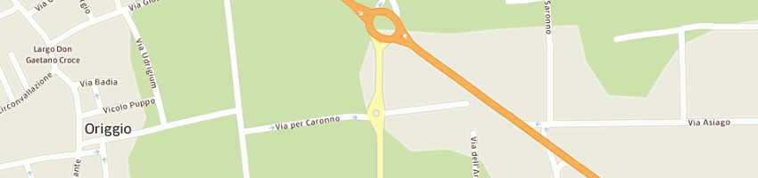 Mappa della impresa ae m pneumatici srl a ORIGGIO