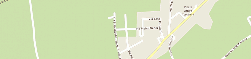 Mappa della impresa bini michele a CASCINA