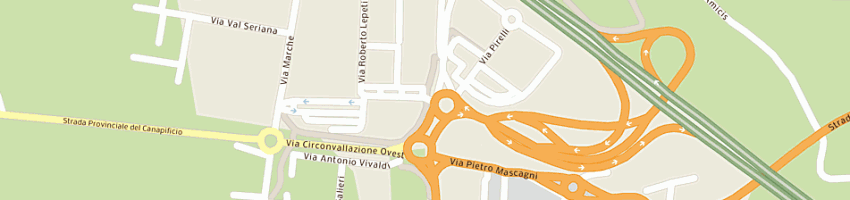 Mappa della impresa almo alberghi e motel srl a LAINATE