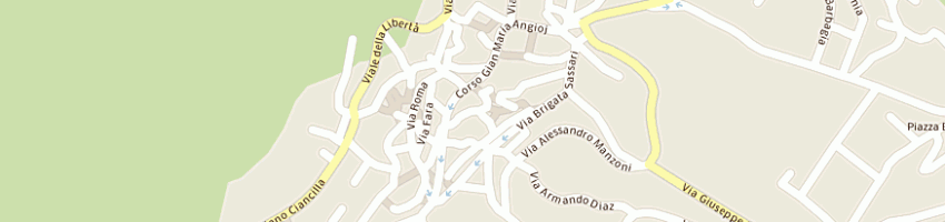Mappa della impresa autoscuola goceano e agenzia di pratiche auto di massimiliano sini e c sas a BONO