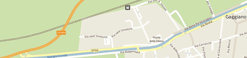Mappa della impresa noris e sbruzzi snc di noris ce sbruzzi c a GAGGIANO