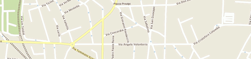 Mappa della impresa borghi maria grazia a SARONNO