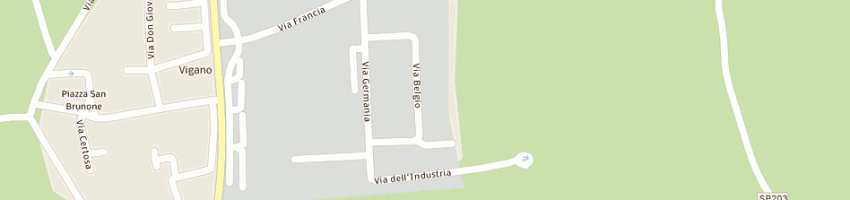 Mappa della impresa semetal di papetta bruno a GAGGIANO