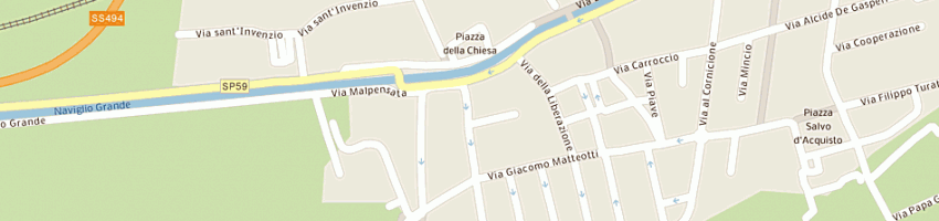 Mappa della impresa gabetti opimm baroni immobiliare gruppo visconti srl a GAGGIANO