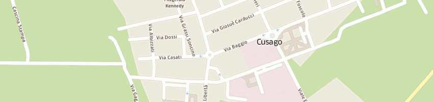 Mappa della impresa cartoleria forni di locatelli ernesto e c sas a CUSAGO