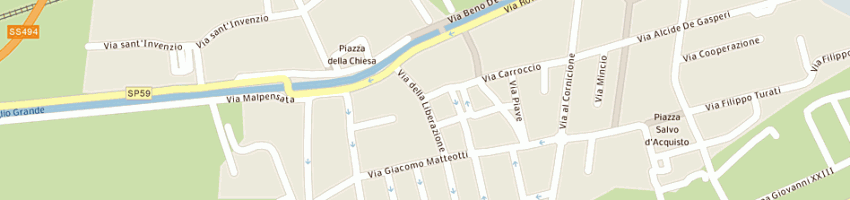 Mappa della impresa etiservice (srl) a MILANO