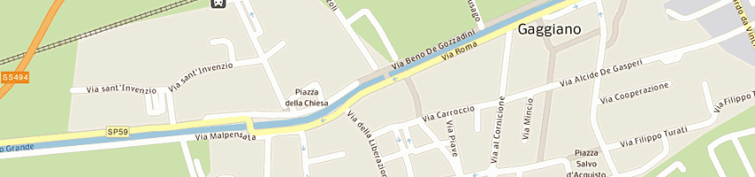Mappa della impresa studio gaggiano sas a GAGGIANO