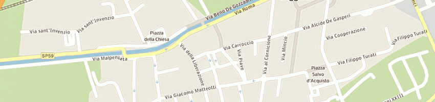 Mappa della impresa studio medico dentdei dottori cordara u e montera g a GAGGIANO
