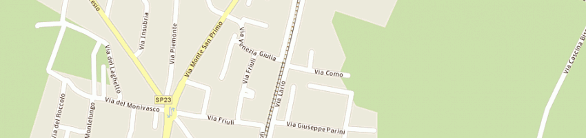 Mappa della impresa palestra executive line (sas) a LOMAZZO