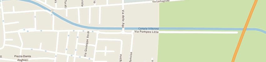 Mappa della impresa d'amato giulia a LAINATE