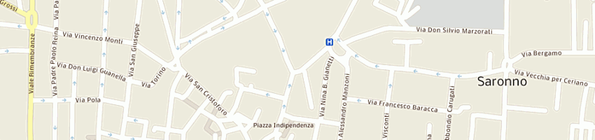 Mappa della impresa coop sociale lavoro e solidarieta' onlus soc coop a SARONNO