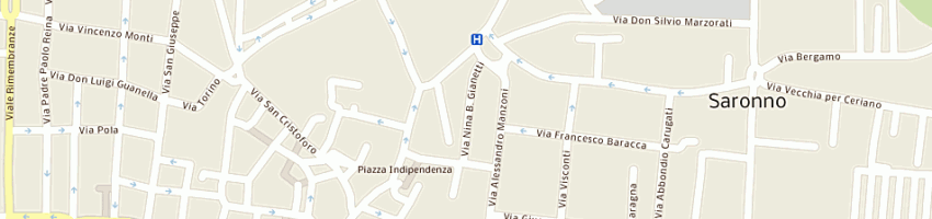 Mappa della impresa - centro di servizio per il volontariato della prov varese - a SARONNO
