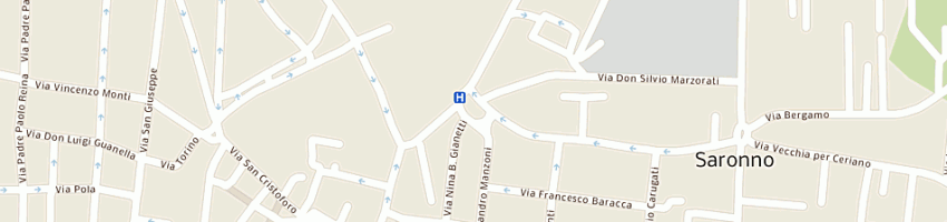 Mappa della impresa ristorante pizzeria maiori di ferrara teodoro e c a SARONNO
