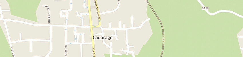 Mappa della impresa verga vincenzo a CADORAGO