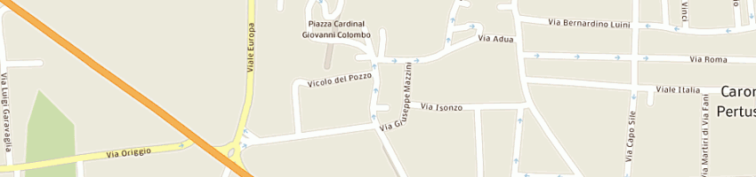 Mappa della impresa trattoria due spade a CARONNO PERTUSELLA