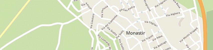 Mappa della impresa pinna cristiano a MONASTIR