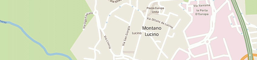 Mappa della impresa bradanini alessandro a MONTANO LUCINO