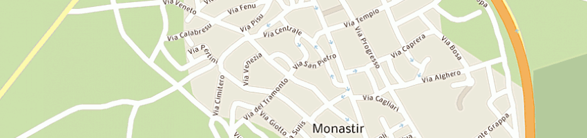 Mappa della impresa cinus sebastiano a MONASTIR